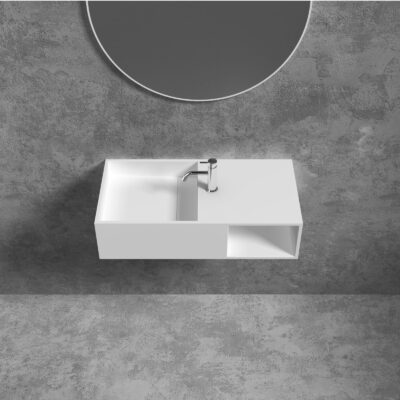 Hvidt O-Box-3 Vask 80x40 Hvid Hvidt O-Box-3 Vask 80x40 Hvid