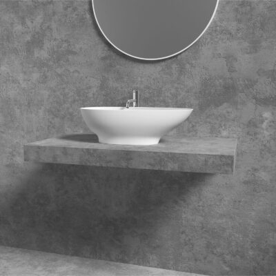 Hvidt Egg Bowl Vask 64x34 Hvid Hvidt Egg Bowl Vask 64x34 Hvid