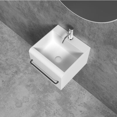 Hvidt Hang Vask 40x40 Hvid Hvidt Hang Vask 40x40 Hvid