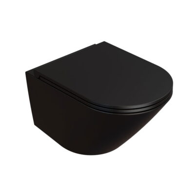 Globo Forty3 Væghængt Toilet 52x36 Mat Sort