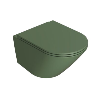 Globo Forty3 Væghængt Toilet 52x36 Salvie Grøn
