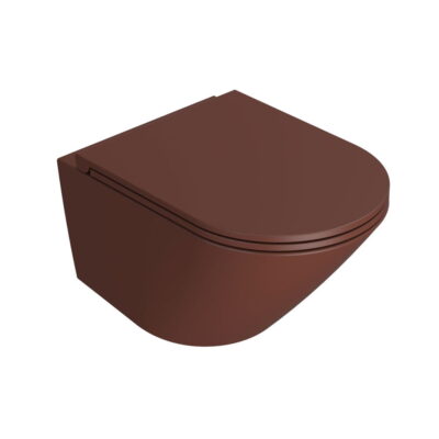 Globo Forty3 Væghængt Toilet 52x36 Sepia Brun