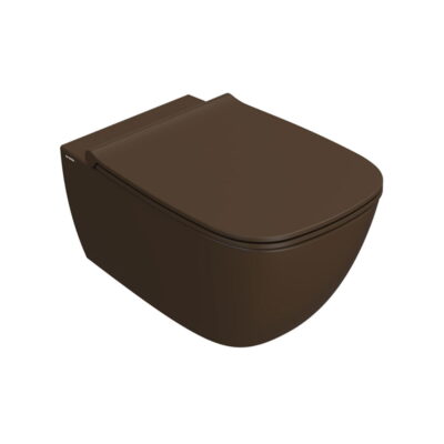 Globo Genesis Væghængt Toilet 55x36 Kastanje Brun