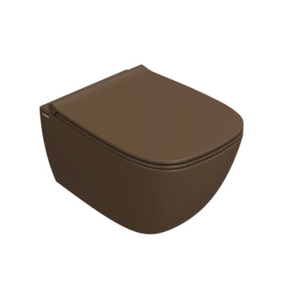 Globo Genesis Væghængt Toilet 50x36 Kastanje Brun