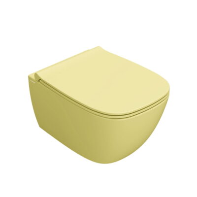 Globo Genesis Væghængt Toilet 50x36 Gul