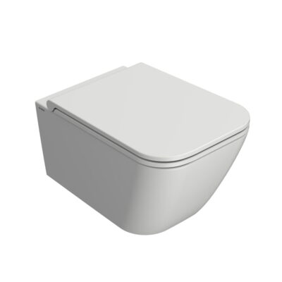 Globo Stone Væghængt Toilet 52x36 Mat Hvid