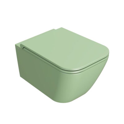 Globo Stone Væghængt Toilet 52x36 Lime Grøn