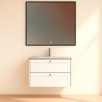 Kagami Eclipse Square 100x75 Spejl Mat Sort Ramme Kagami Eclipse Square 100x75 Spejl Mat Sort Ramme