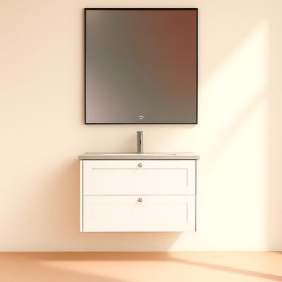 Kagami Eclipse Square 80x75 Spejl Mat Sort Ramme Kagami Eclipse Square 80x75 Spejl Mat Sort Ramme