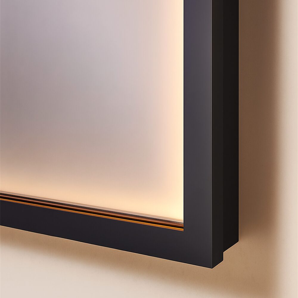 Kagami Indirect Square 60x80 Spejl Sort Ramme Kagami Indirect Square 60x80 Spejl Sort Ramme - Billede 2
