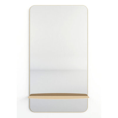 Metallbude Caleo Spejl med hylde 110x60 Cream Metallbude Caleo Spejl med hylde 110x60 Cream