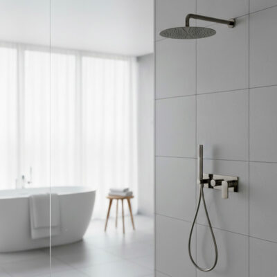 Timeless PFC-602 Komplet Brusesæt Børstet Gunmetal Timeless PFC-602 Komplet Brusesæt Børstet Gunmetal