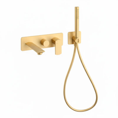 Timeless PFC-102 Komplet Kararmatur Børstet Guld Messing PVD Timeless PFC-102 Komplet Kararmatur Børstet Guld Messing PVD